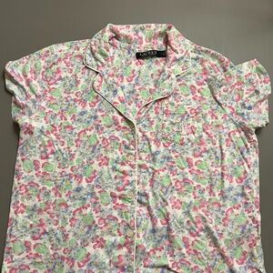 Ralph Lauren Women’s PJ Floral Top, size L